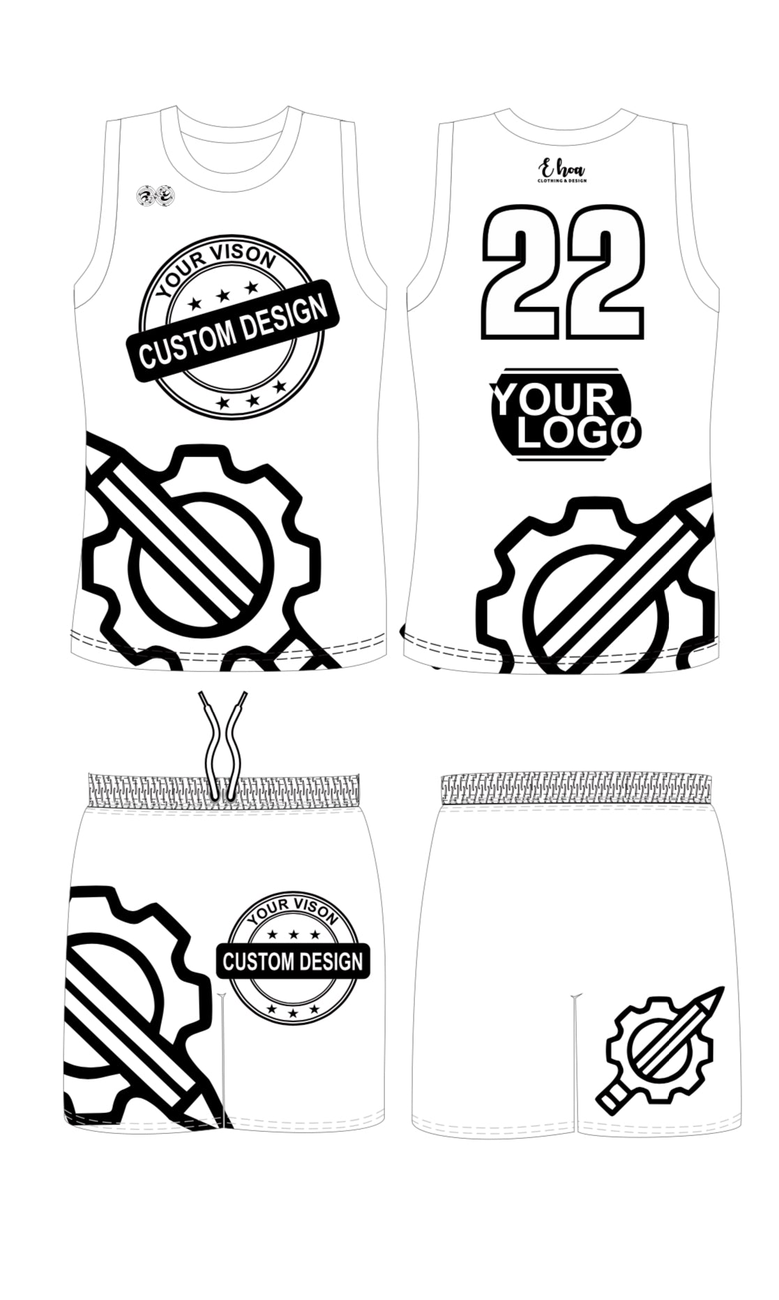 CUSTOM - BASKETBALL SINGLET SETS